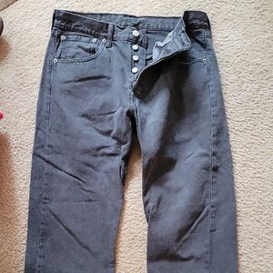 Original Levi's 501 Jeans Black Vintage 31w x 30L